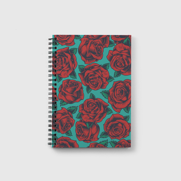 Floral Background Gifts Notebook