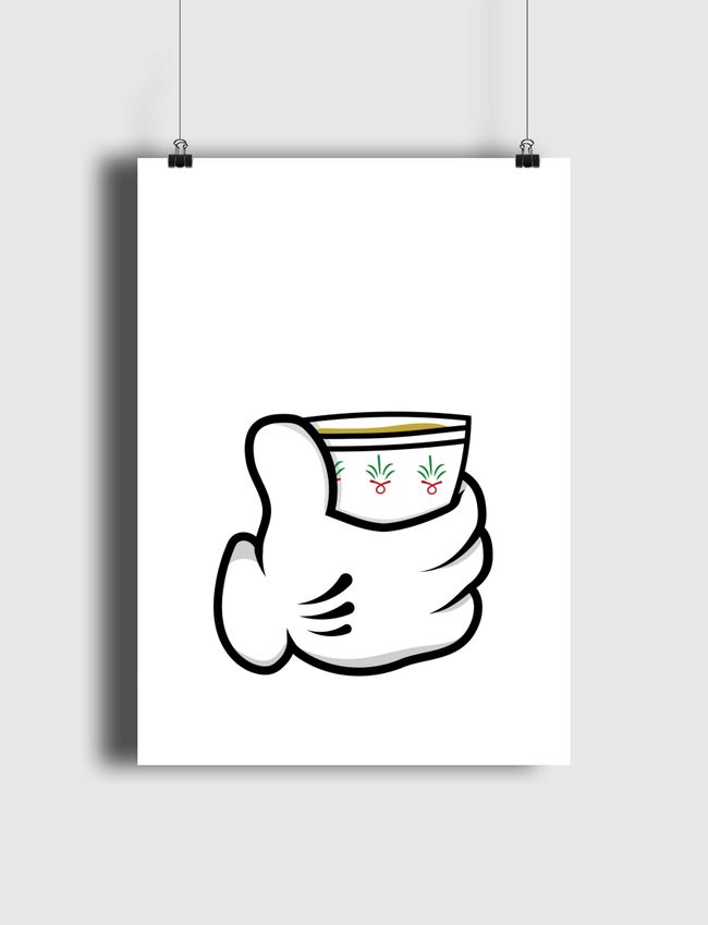 white gloves - Poster