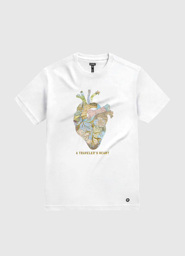 A Traveler's Heart White Gold T-Shirt