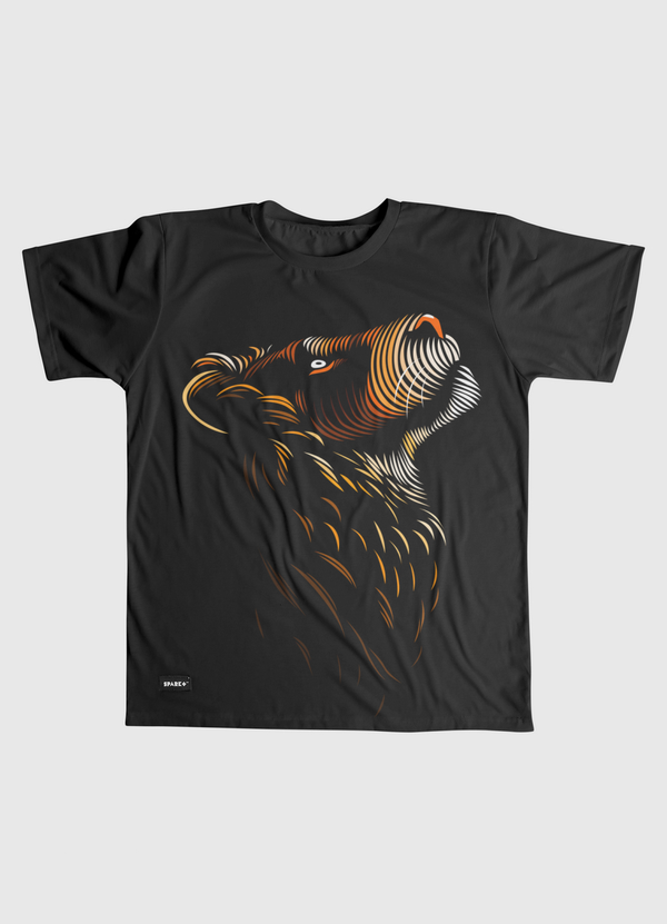 Lion lines up Men Graphic T-Shirt