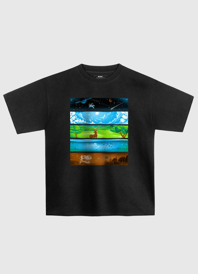 Across The Earth - Oversized T-Shirt