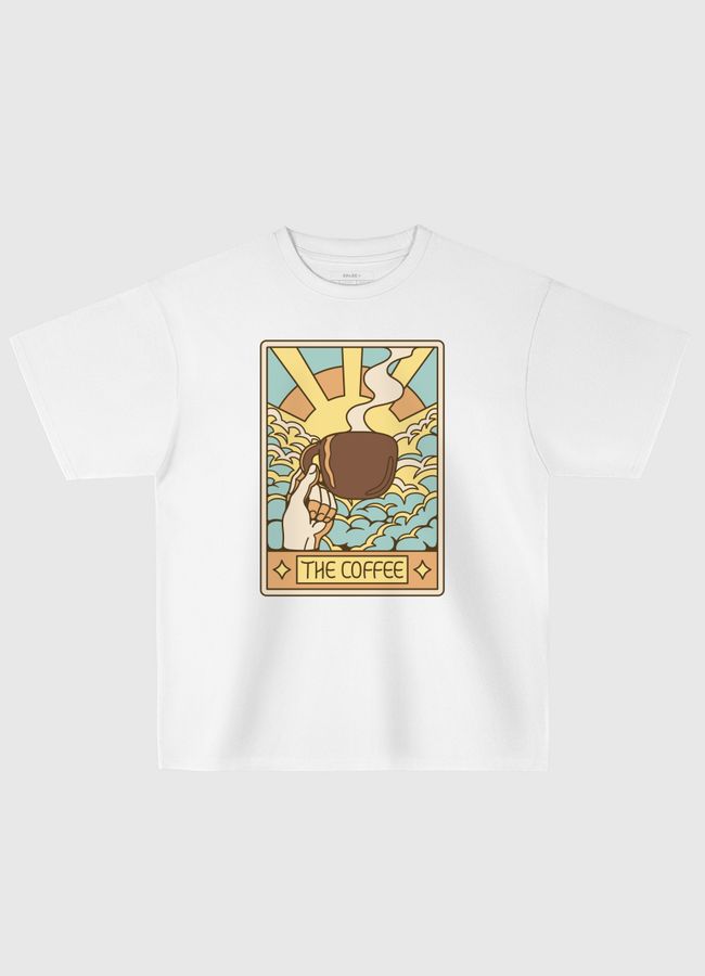 The Coffee Tarot Card - Oversized T-Shirt