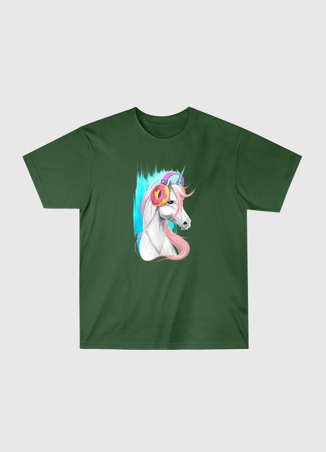 Unicorn in the headphones  - Classic T-Shirt