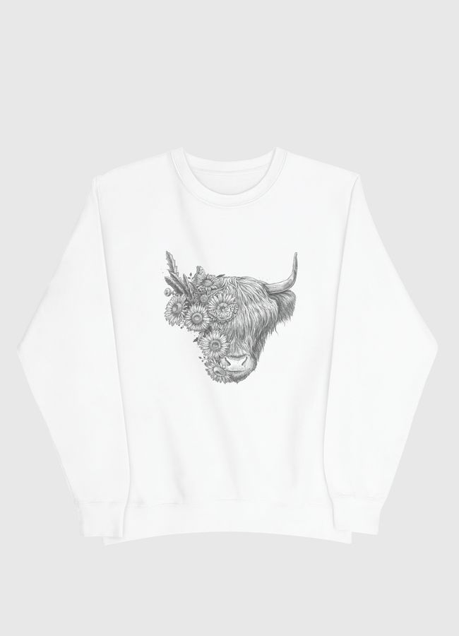 Floral bull - Men Sweatshirt