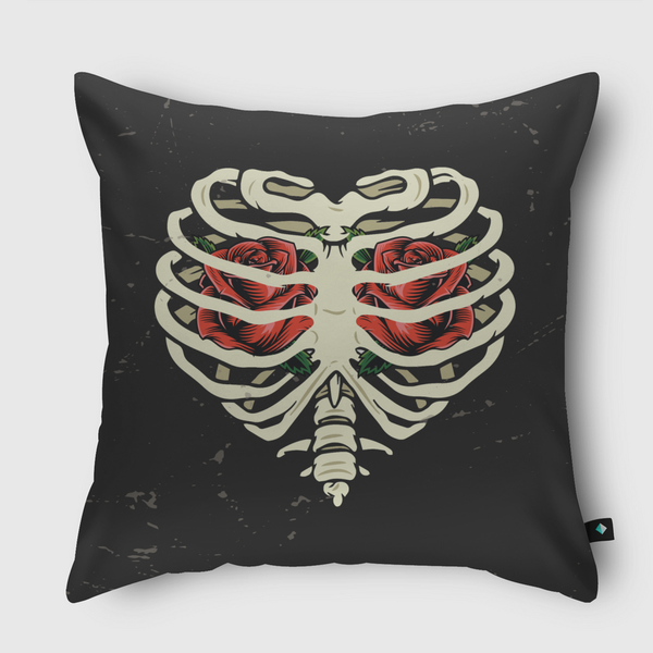 My Floweral Chest Throw Pillow