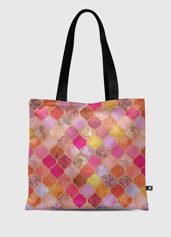 Hot Pink Moroccan Tiles Tote Bag