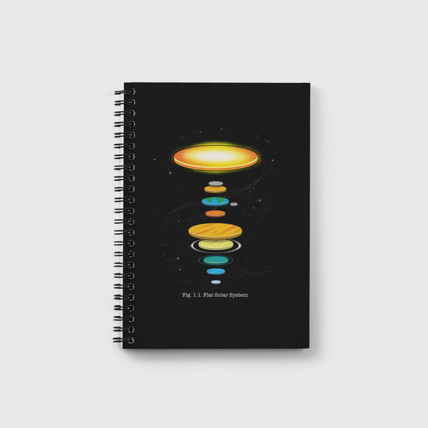 Flat Solar System Notebook