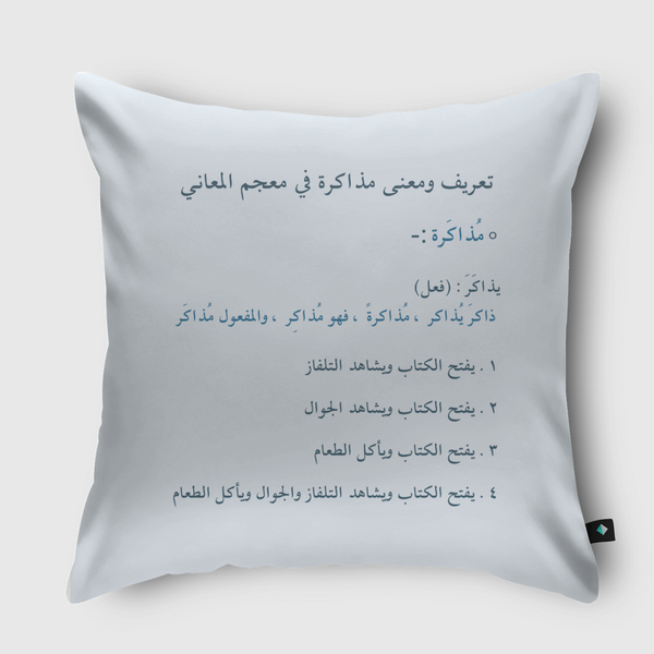 Funny Studying Definition Throw Pillow