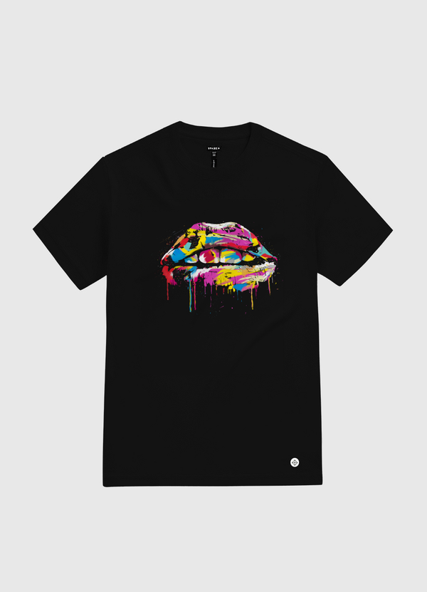 Colorful lips White Gold T-Shirt