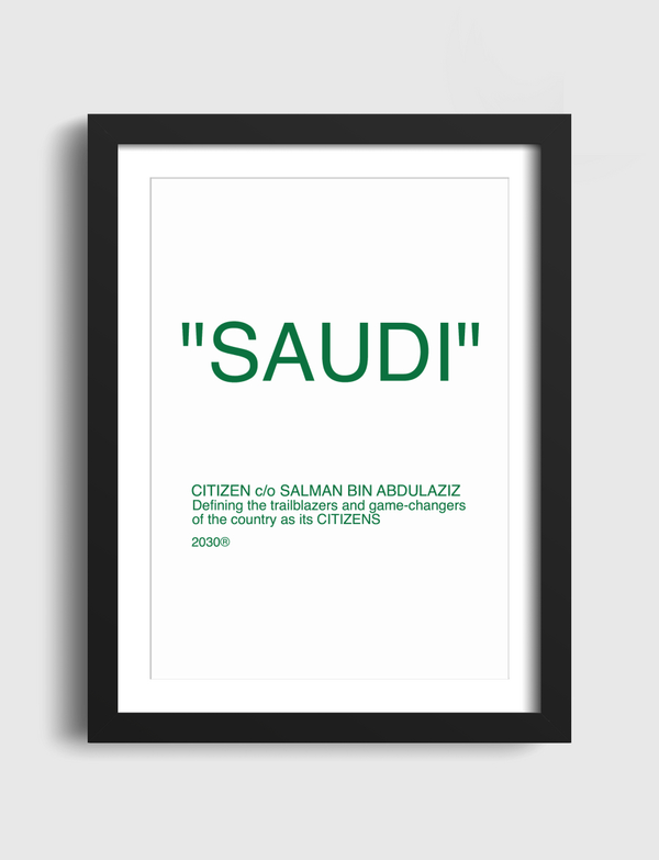 "Saudi" modified  Artframe