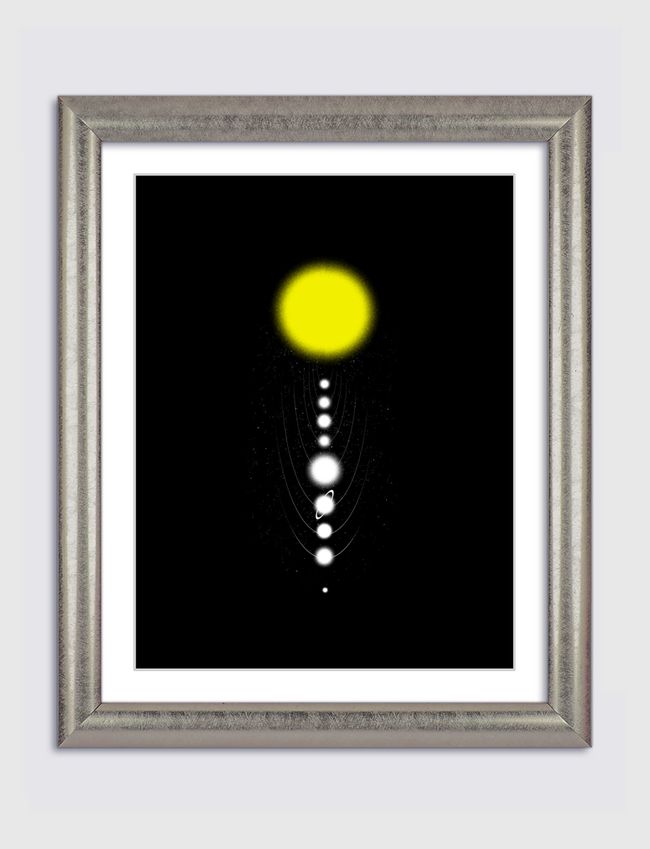 Minimalist Solar System - Artframe