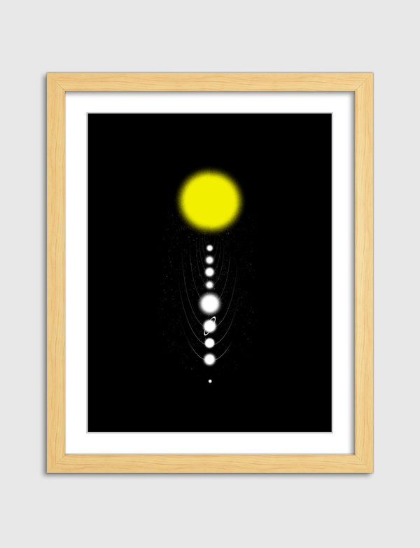 Minimalist Solar System Artframe