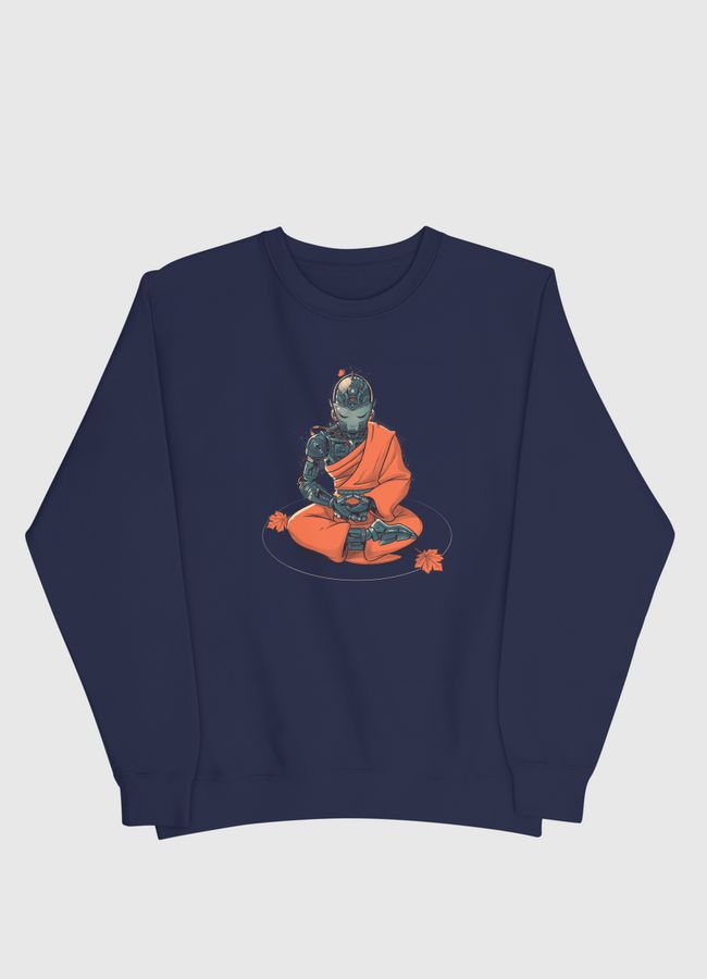 Meditation Robot Monk - Men Sweatshirt