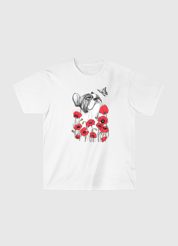 Pug in flowers Classic T-Shirt