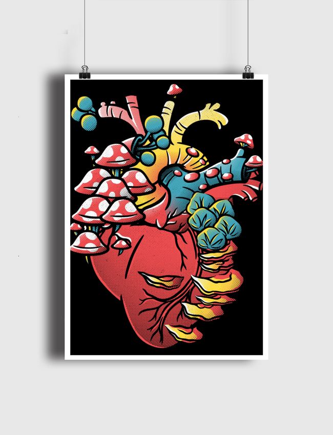 Fungi Heart - Poster