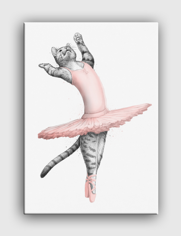 Ballerina Cat Canvas