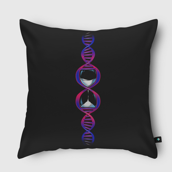 Altered DNA Carbon Throw Pillow