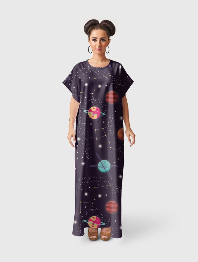 Galaxy pattern 004 - Short Sleeve Dress