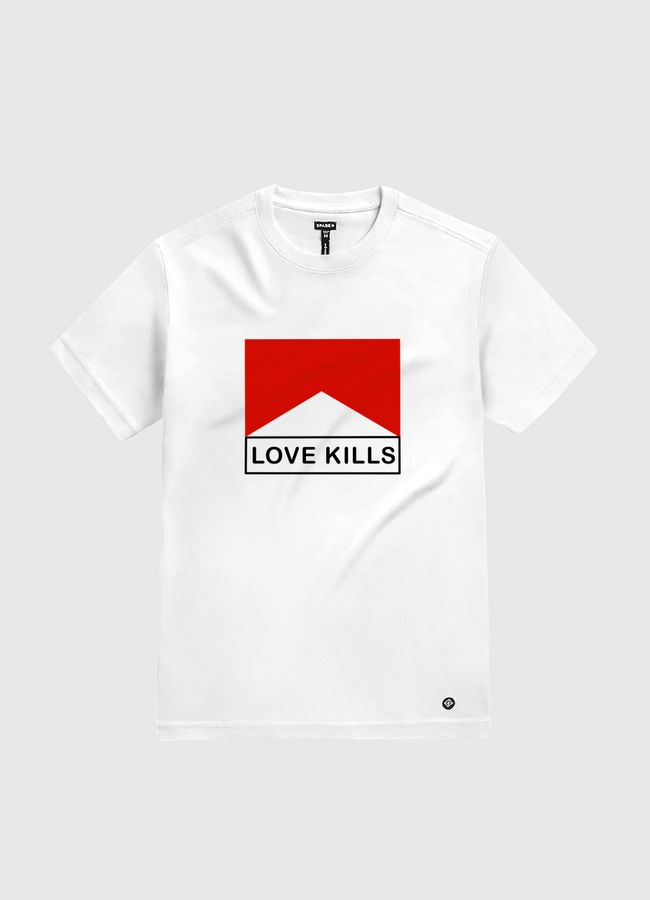 Love Kills - White Gold T-Shirt