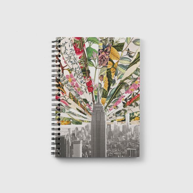 Vintage Blooming New York - Notebook