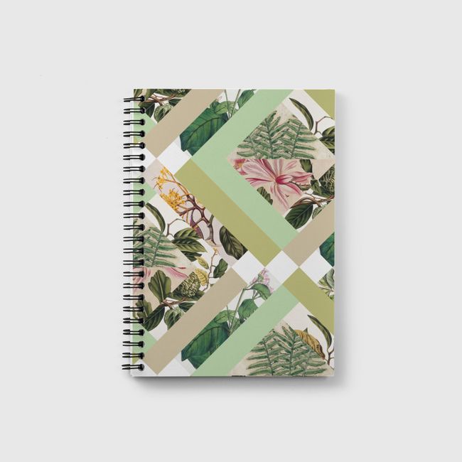 Cubed Botanical Florals - Notebook