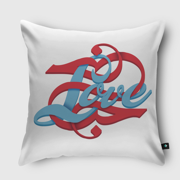 LOVE حب Throw Pillow