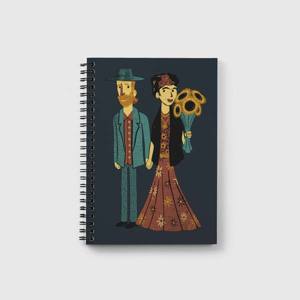 Love is Art Frida Van Gogh Notebook