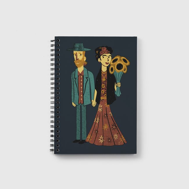 Love is Art Frida Van Gogh - Notebook