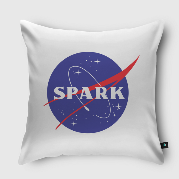 Spark X Nasa Throw Pillow