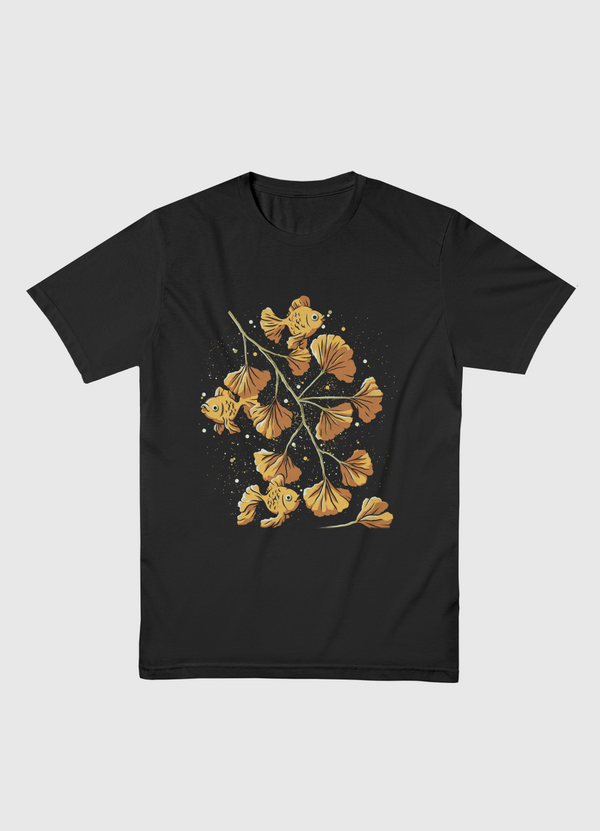 Ginkgo Golden Fish Men Basic T-Shirt