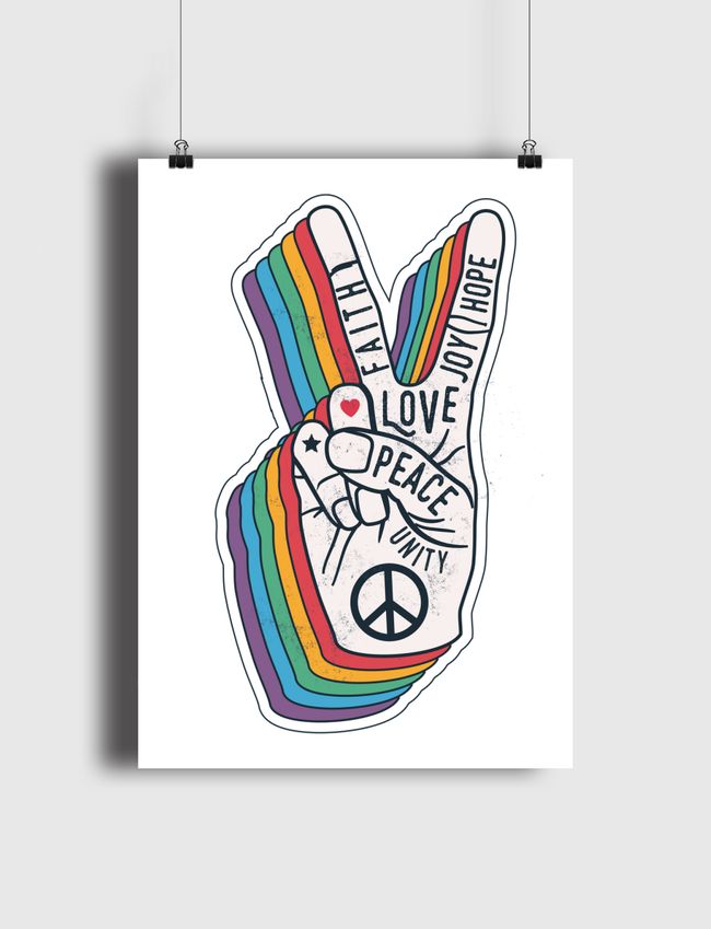 Peace Love Unity Joy Hope - Poster