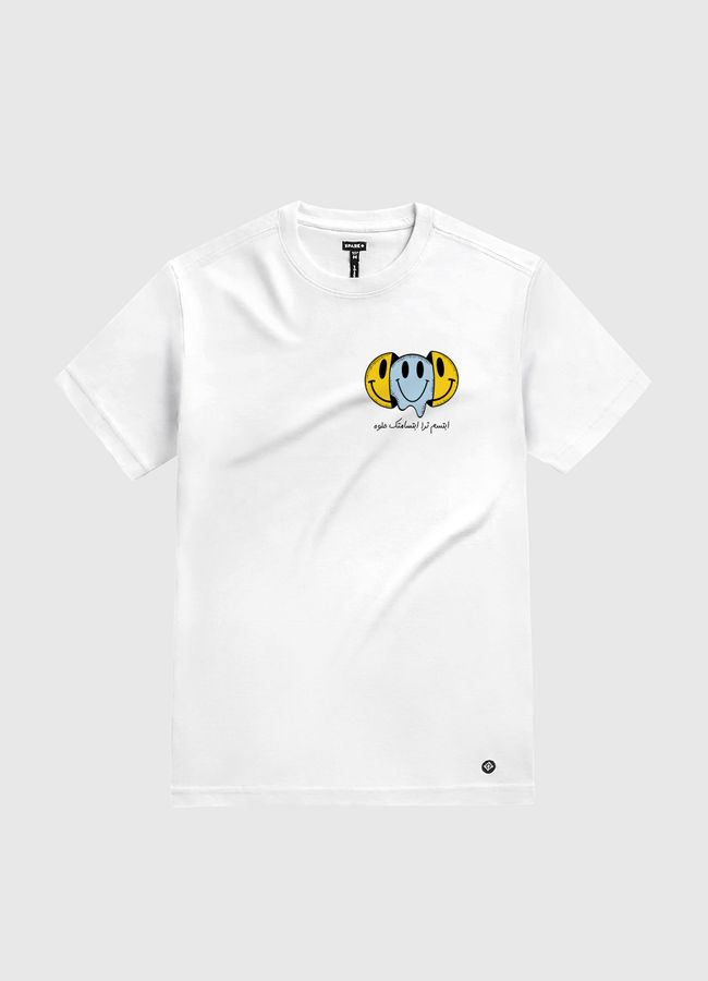 Smiley Face - White Gold T-Shirt