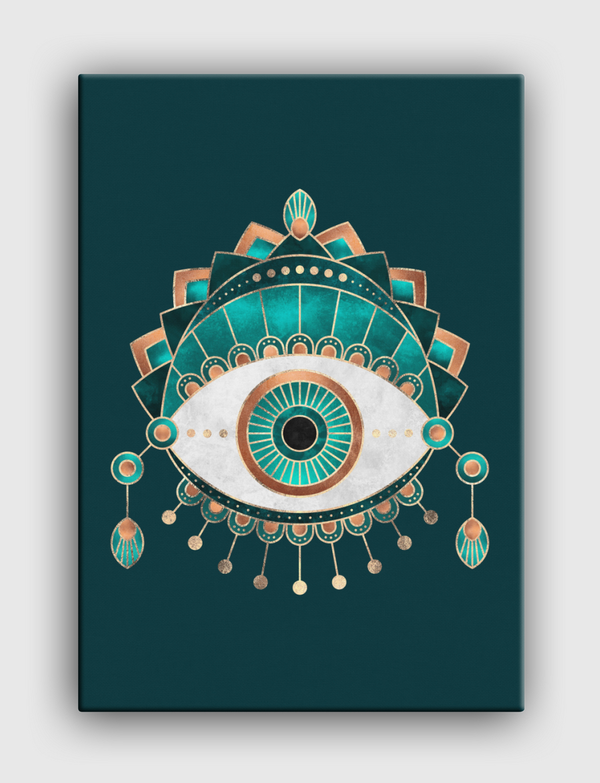 Teal Eye Canvas