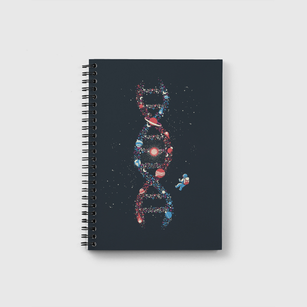 DNA Astronaut Galaxy Notebook