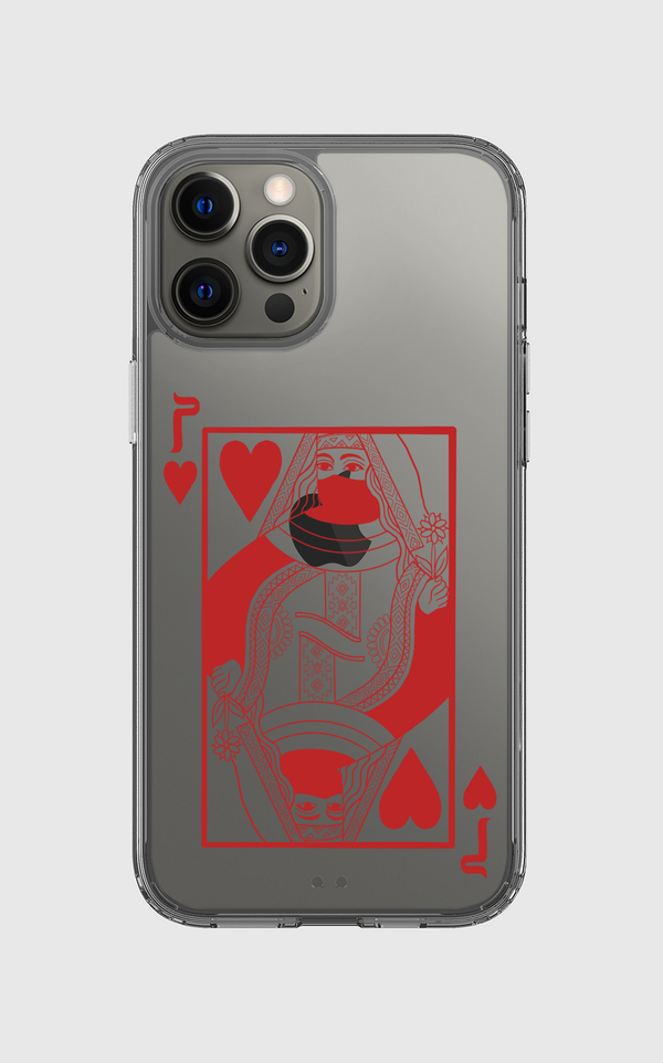 Queen of hearts Clear Case