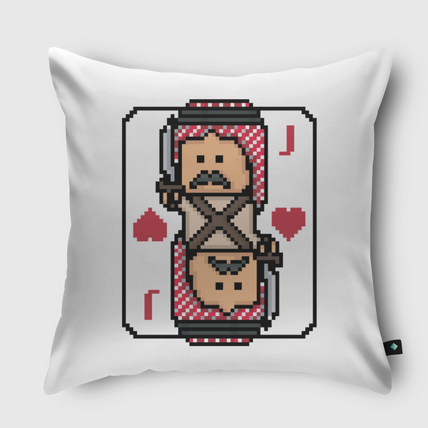 Jack of Hearts Throw Pillow