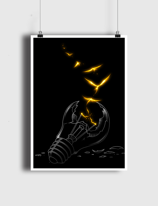 Freedom Light Bird Poster