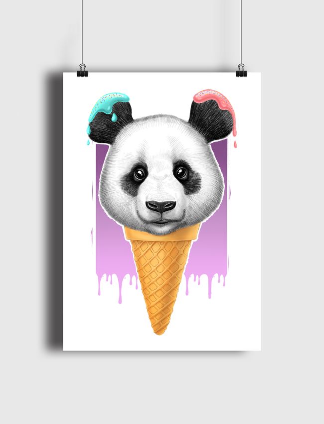 Panda ice cream - Poster