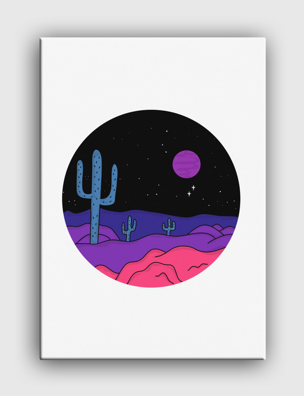 Violet Planet Canvas