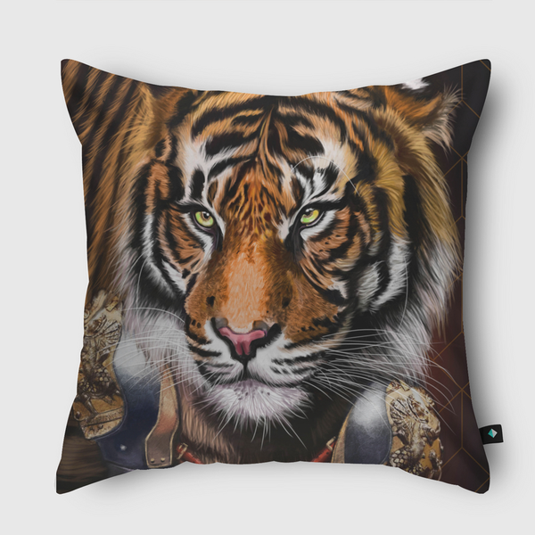 Le Paladin d'Or Throw Pillow