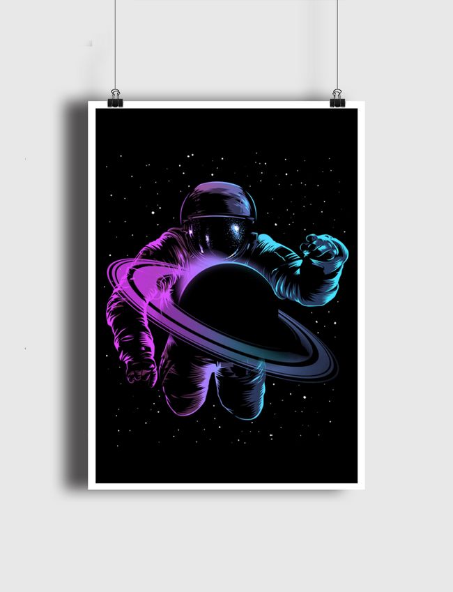 Astronauta saturno - Poster