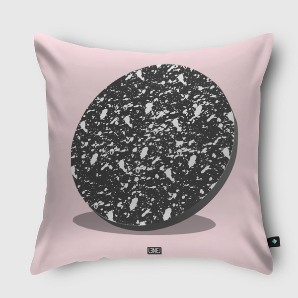 MARBLEIZED NOTHINGNESS Throw Pillow