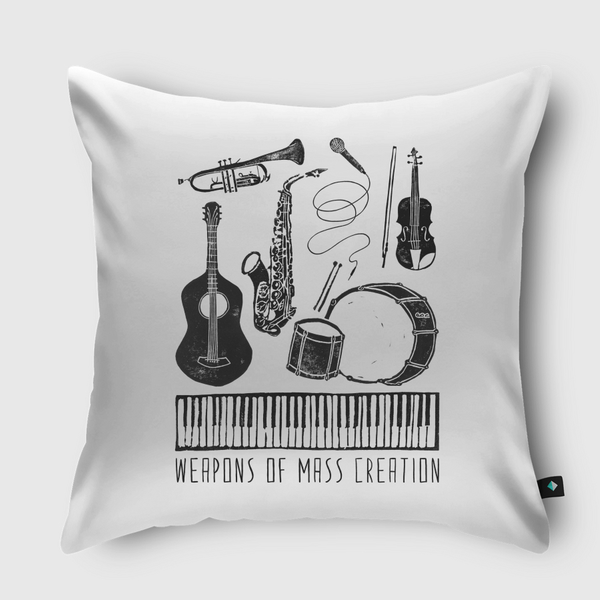 WOMC - Music Throw Pillow