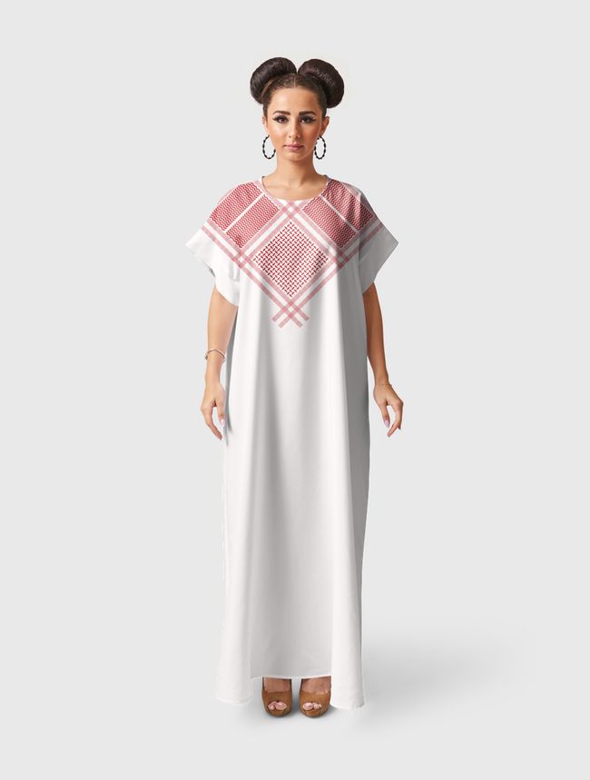 SAUDI PATTERN - Short Sleeve Dress