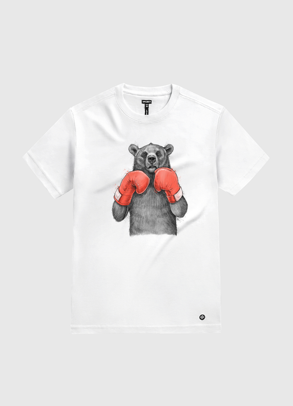 Bear Boxer White Gold T-Shirt