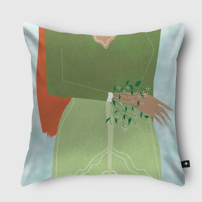 Hiding Flowers - Throw Pillow