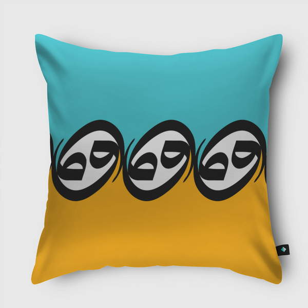 واو Throw Pillow