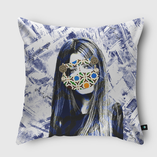 بلي عيونك راحتي ومرساي Throw Pillow