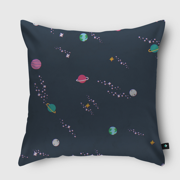 Lost in Space Pattern Throw Pillow
