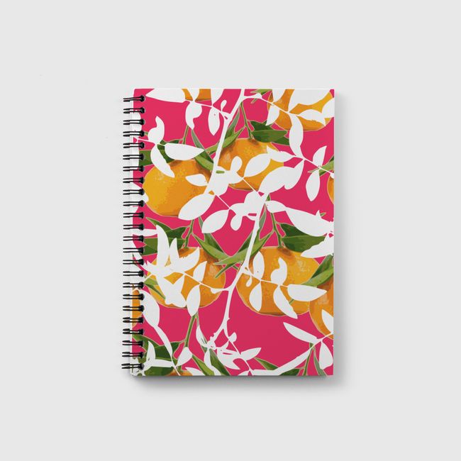 Hiding Mandarins (Pink) - Notebook